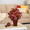 19" Autumn Maple Leaf Plant in Decorative Planter